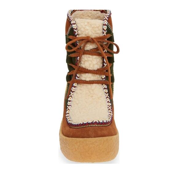 Jeffrey Campbell Milono Shearling Platform Wedges - Picture 5 of 11